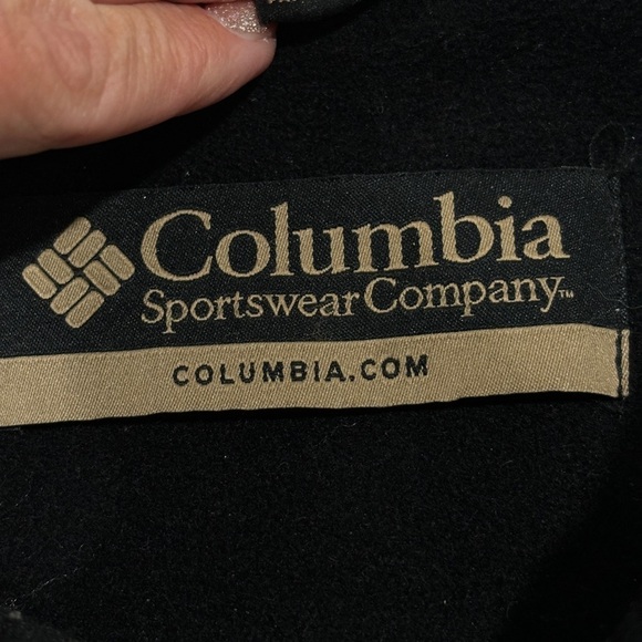 Columbia Men's Full Zip black Wool Blend Bomber Jacket size large - Picture 3 of 8